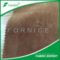 flock in lamination with tricot brushed velboa for lady shoe fabric